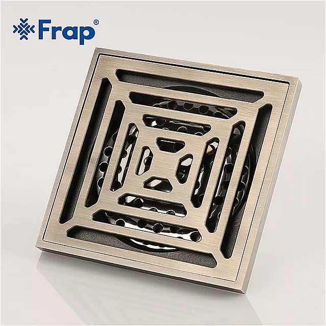 FRAP 正方形 レトロ ファッショナブルな 浴室 の床 シャワー ルーム 排水 のドレイン消臭 シャワー の床 浴室 ストッパー Y38063 3