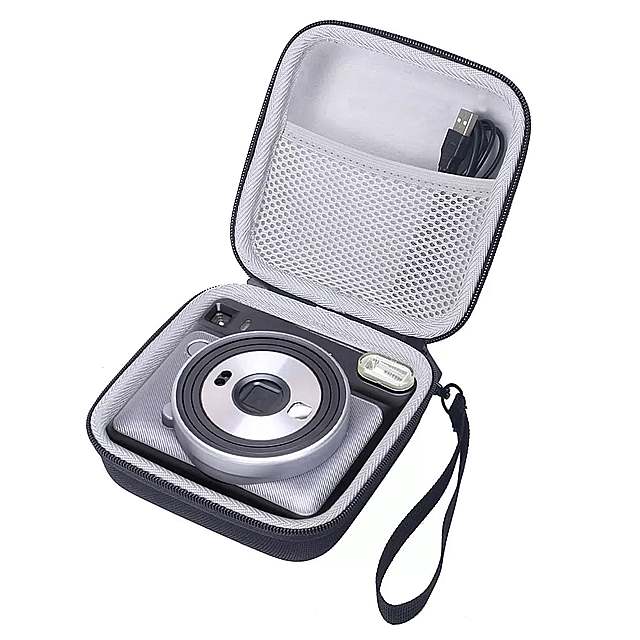EVA ハード ポータブル トラベルポーチ ボックス カバー 富士フイルムインスタックス正方形 SQ6-インスタントフィルムカメラ