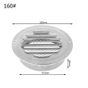 高品質 の ステンレス 鋼 外壁 エアベント グリル 丸い ダクト 換気 グリル