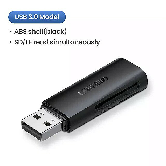 Ugreen usb カードリーダー 2in1 タイプc usb 3.0 sd マイクロ sd tf アダプタ ノートパソコン の 電話 otg カードリーダー スマート メモリ sd カードリーダー