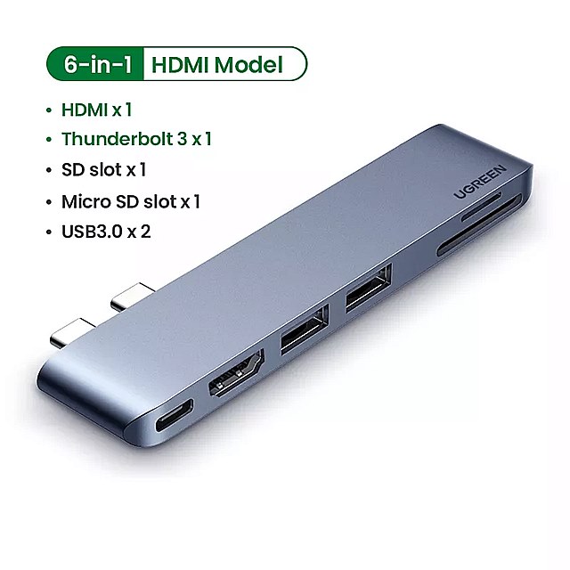 Ugreen usb c ハブ macbook pro の空気 usb タイプc hdmi ハブ macbook pro の空気 アダプタ サンダーボルト 3ドック usb c 3.1 usb ハブ