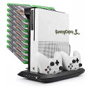 垂直ホルダー冷却ファンスタンドディスクストレージusb充電ドック用のxbox one s