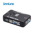 Unnlink vga kvm スイッチ 4X1 2X1 スイッチャー 4または2個ホスト コンピュータ ラップトップセットトップ共有usb 2.0 マウス キーボード モニター プリンタ 0