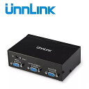 Unnlink VGA スプリッタ 1 × 2 FHD 1920 × 1440 1 VGA 信号入力 2 VGA 出力 コンピュータ モニター デスクトップ ラップトップノートブック プロジェクター 0