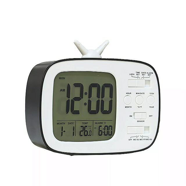 アラーム付き電子時計 デジタル時計 音声制御 LED ディスプレイ 感光性要素