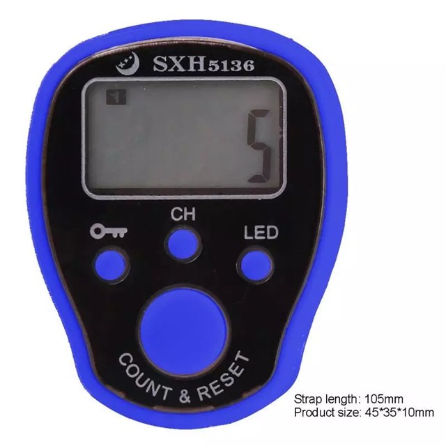 LED ディスプレイ付き デジタル 電子フィンガー カウンター 5チャンネル水平 照明 ロック 機能付き カウンター スポーツ