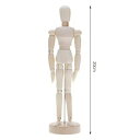 木製の移動可能な手足を持つ 手作り の置物 アーティストの モデル スケッチ 現代の ミニ チュア 手作り の工芸品 家の 装飾(3)