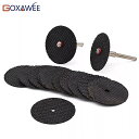 Black Goxawee-樹脂 カッティング ディスク 研磨ホイール 金属切削 切断用 ドレメル ロータリー ツール アクセサリー 10個および2個