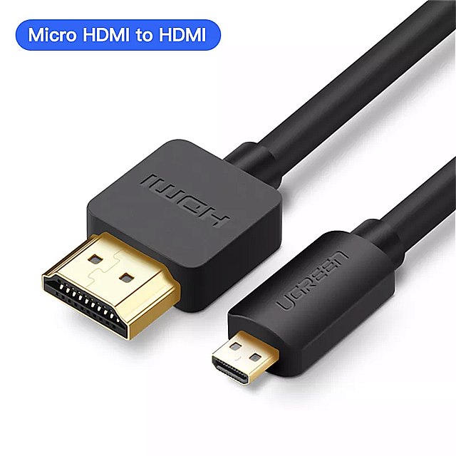 Ugreen マイクロ hdmi 3D効果 マイクロ ミニ hdmi に hdmi ケーブル オス gopro ソニー プロジェクター 1.5 メートル hdmi