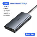 Ugreenサンダーボルト3 ドック usb タイプ c hdmi ハブ アダプタ macbook dexS10/S9 usb -Cコンバータサンダーボルト hdmi