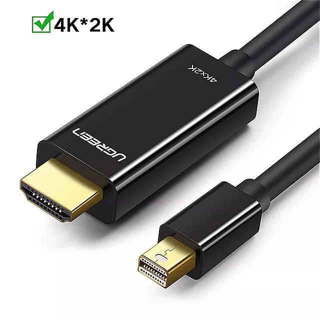 Ugreen ミニ displayport hdmi ケーブル 4 18k サンダーボルト 2用 hdmi コンバータ への macbook air 13 imac chromebook ミニ dp hdmi アダプタ