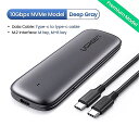 Ugreen ssd ケース 10 5gbps nvme ngff M2 ssd ケース pc ie sata usb ssd ケース 外部 ハード ドライブm & b-キーM.2 ssd ケース M-key NVMe - 10Gbps(2)