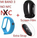 2018オリジナル xiaomi mi バンド 3 スマート ブレスレットブラック0.78インチoledインスタントメッセージ発信者id天気forecate(2)
