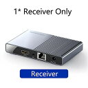 Unnlink hdmi対応lan エクステンダー 120メートル1多くfhd 1080 1080p 60 60hzのip/tcp CAT6/7 ネットワーク lan RJ45 イーサネット ir送信 テレビ(2)