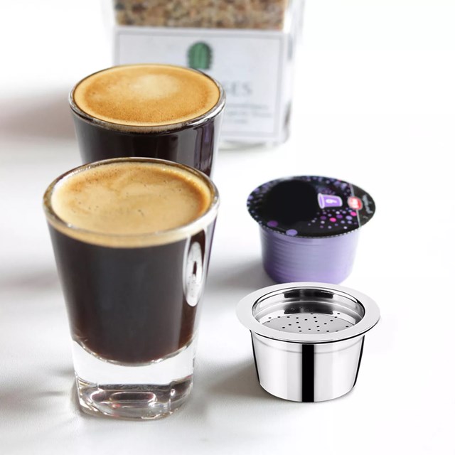 Nespressoo- 家 庭 用 koffieおよびherbruikbareマシン用の フィルター カップ カプセル