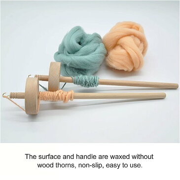 木製ロータリーニットツール初心者用 かぎ針編み アクセサリー 滑り止め環境に優しい素材トップ糸スピニングキット
