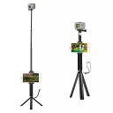 セルフタイマー 延長 ロッドポール金属 三脚 Selfie スティック スタンド ブラケット 電話 マウント 用 DJI Osmo アクション スポーツ カメラ アクセサリー(2)