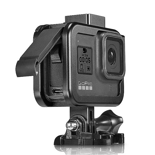 保護 フレーム ケース シェル 延長 ロッド Selfie スティック ポールビデオ ライト コールドシュー マウント GoPro ヒーロー 8 アクション カメラ アクセサリー