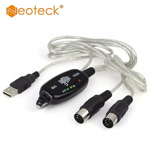 Neoteck USB MIDI 出力 ケーブル USB midi インターフェース ピアノ 音楽 キー ボード ケーブル コード アダプタ コンバータ ノート Pc 用 macネット通販