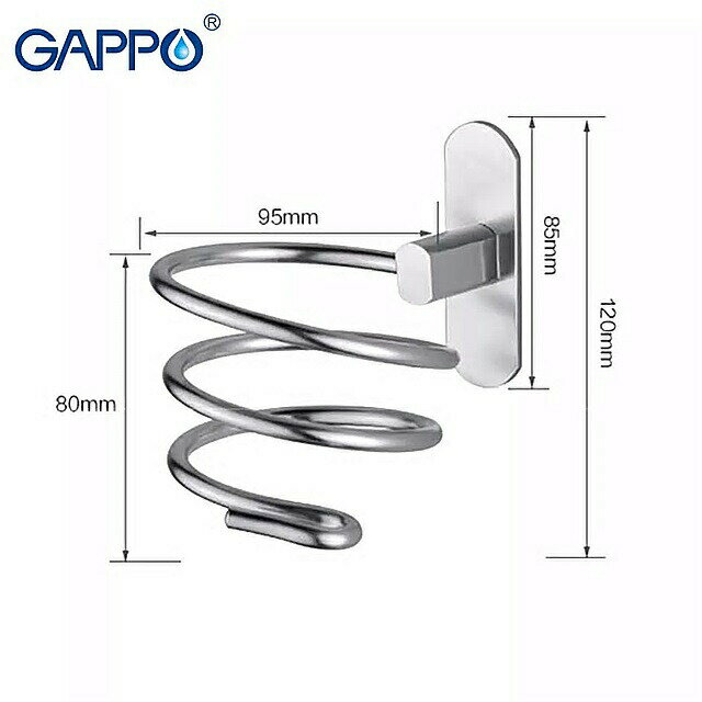 Gappo 浴室 棚ウォール マウント バス ホルダー ラック バス ハードウェアの付属品 浴室 収納ラック 3