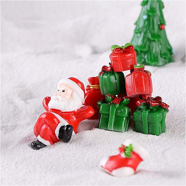 クリスマス の 装飾 品,1個, クリスマス の木,雪の女王, クリスマス プレゼント, ミニ マイクロ 風景, 装飾 品 2
