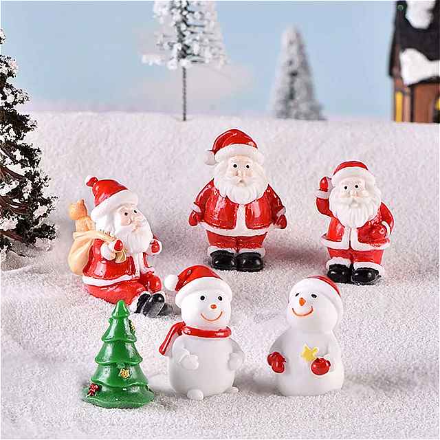クリスマス の 装飾 品,1個, クリスマス の木,雪の女王, クリスマス プレゼント, ミニ マイクロ 風景, 装飾 品 3