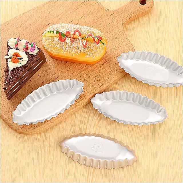 4 ピース/セット 卵 ケーキ型 帆船形状 アルミ 金型 プディング モールド チョコレート 耐熱皿 ベーキング アクセサリー