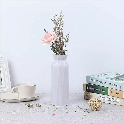 1pc花瓶の 装飾 ホーム プラスチック 花瓶ホワイトイミテーション セラミック フラワー ポット 大容量 北欧スタイルの花の バスケット 1pc花瓶の 装飾 ホーム プラスチック 花瓶ホワイトイミテーション セラミック フラワー ポット 大容量 北欧スタイルの花の バスケット