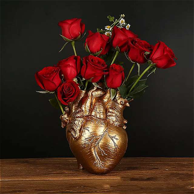 自動 ハート 型花瓶 航海用花瓶 彫刻 用