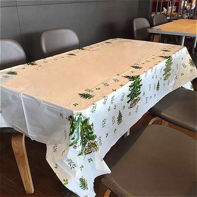 年 クリスマス テーブル クロス キッチン テーブル デコレーション 長方形 テーブル カバー