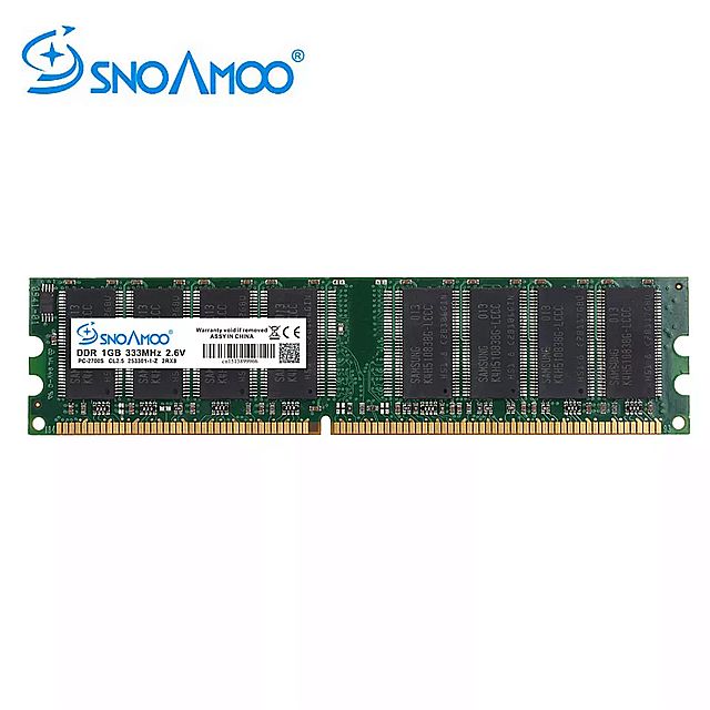 Snoamoo DDR1 ddr 1 ギガバイト PC2700/3200 ddr 333mhz/400mhz 184Pin デスクトップ pc CL2.5 dimm ram 1グラム