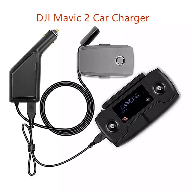 2 イン 1 DJI Mavic 2 プロ/ズーム 車 充電 バッテリー リモート コントロールカー 屋外 Mavic 2 充電器 USB ポート ドローン アクセサリー