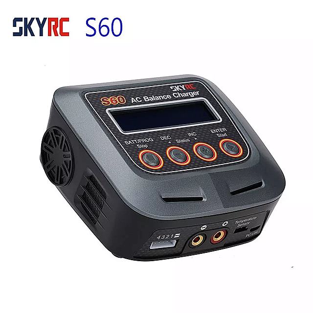 Skyrc S60 60 ワット AC バランス バッテリー 充電器 放電 器 リモート コントロール 飛行機 のためRC 車 トラック マルチ 充電 モード..