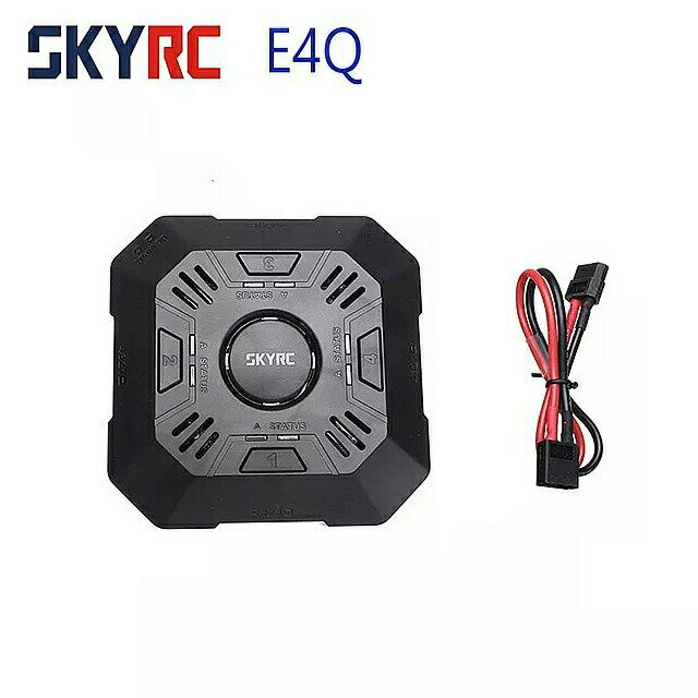 E4Q SKYRC 充電器 4 ポートバランス 充電器 2-4 S リポ バッテリー 充電器 11-26.1V DC 入力 XT60 コネクタ 2A 3A 5A 調節可能な