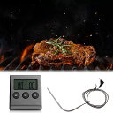 肉用 デジタル 体温計 バーベキュー 肉料理用 タイマー