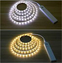 1 メートル 2 メートル 3 メートル 2835 防水 pir モーション センサー LED ストリップ ライト バッテリ駆動 キャビネット クローゼ 寝室 ワードローブ 夜の光