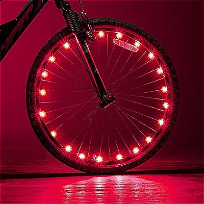 2 メートル 20 LED 自転車 ライト マウンテン バイク ホイール ストリング ライト サイクリング ホイー..