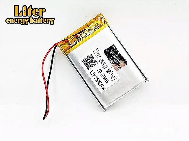 103450 3.7 V 2000 シティ 500mah ポリマー リチウム 二次 電池 ため MP3 gps ナビゲータ DVD レコーダー ヘッドセット 電子書籍 カメラ