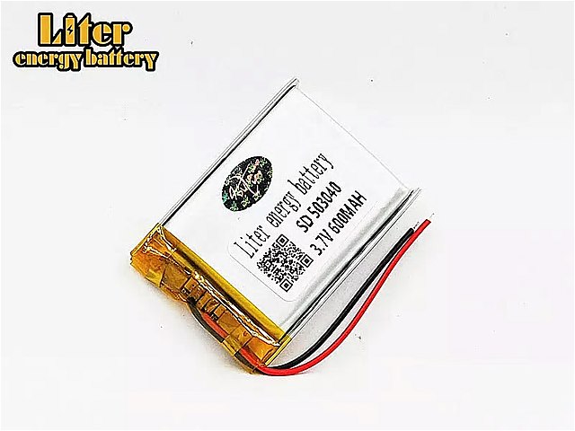 3.7 V リチウム ポリマー 電池 503040 053040 のための 充電式 リポ バッテリー MP3 MP4 MP5 gps bluetooth DIY オーディオ / おもちゃ 600 MAH