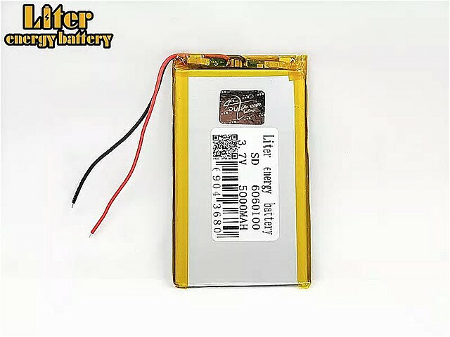 楽天輸入雑貨お取り寄せ Jsame3.7 V 5000 mAh 6060100 PLIB ポリマー / 電池 のための MP4 MP5 タブレット pc 電子書籍 電源 gps MID パッド