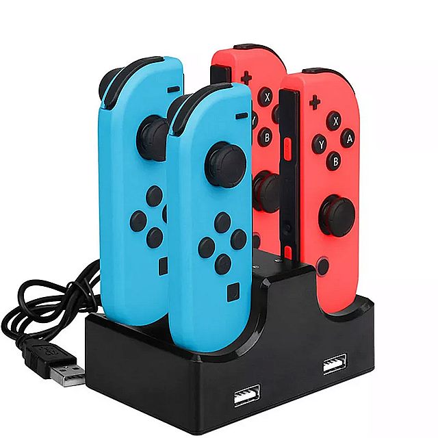 Nintendo switch joy-con 4 in 1 [d LED CWP[^[t [d Xe[V X^h