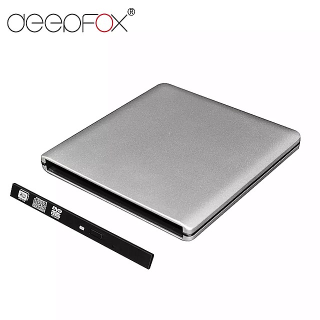 DeepFox 9.5 ミリメートル外部光学ディスク ドライブ ケース ボックス usb 3.0 SATA 高速 macbook Windows Pc のラップ CD / DVD -ROM 光学ベイ