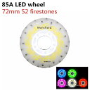 85A 72ミリメートル、白色 光 led スケート ホイール 52 firestones インライン スケート タイヤ フラッシュ 輝き 道路 磁気 コア 52スパークフリント4個