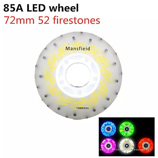85A 72ミリメートル、白色 光 led スケート ホイール 52 firestones インライン スケート タイヤ フラッシュ 輝き 道路 磁気 コア 52スパークフリント4個 85A 72ミリメートル、白色 光 led スケート ホイール 52 firestones インライン スケート タイヤ フラッシュ 輝き 道路 磁気 コア 52スパークフリント4個