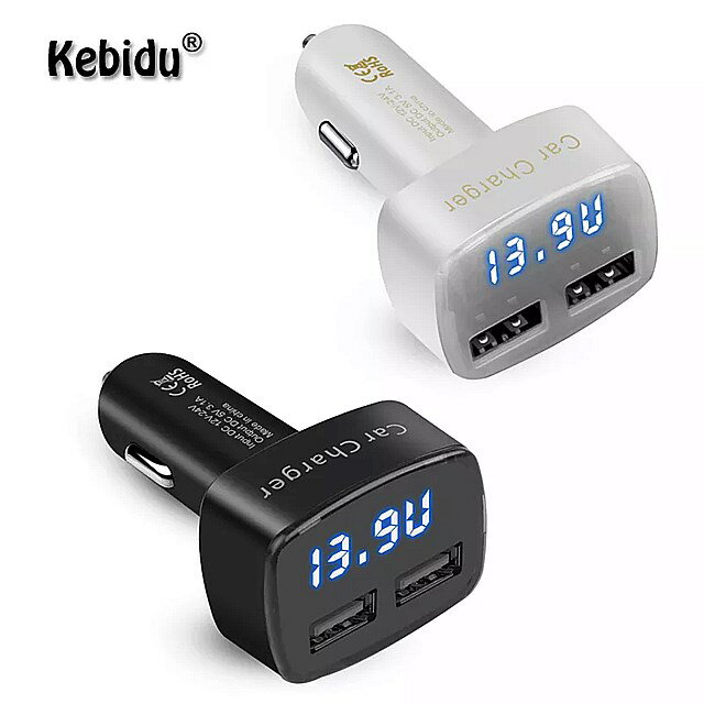 Kebidu 4  1 fA USB   [d DC 5V 3.1A jo[T d / x / dv eX^[ A_v^[ fW^ Led fBXvC