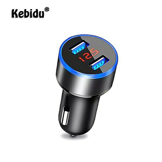 Kebidu 5V 3.4A デュアル USB 車 の 充電器 デジタル Lcd ディスプレイ Iphone Xiaomi サムスン 高速 充電 シガー ソケット ライター