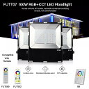 Miboxer- リモコン 付き 防水 LED フラッド ライト 100w rgb cctip65fut089/fut092/b8と互換性があり 屋外 照明(3)