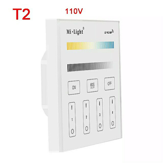 Miboxer-Wifi接続 ボックス ライト 調光器 付き LED ストリップ 4ゾーンの明るさスマート コントロール WL-BOX1/b2/t2