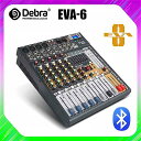 Debra オーディオ クリーン サウンド プロ EVA-6 6 チャンネル オーディオ ミキサー dj consoler 48 48v ファンタム 電源 と usb 用の bluetooth レコーディング