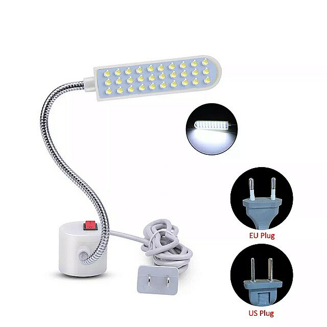 工業用照明 eu 米国のプラグイン AC110-265V 10 20 30 LED 作業灯縫製衣類機 ライト ホームミシンアクセサリー